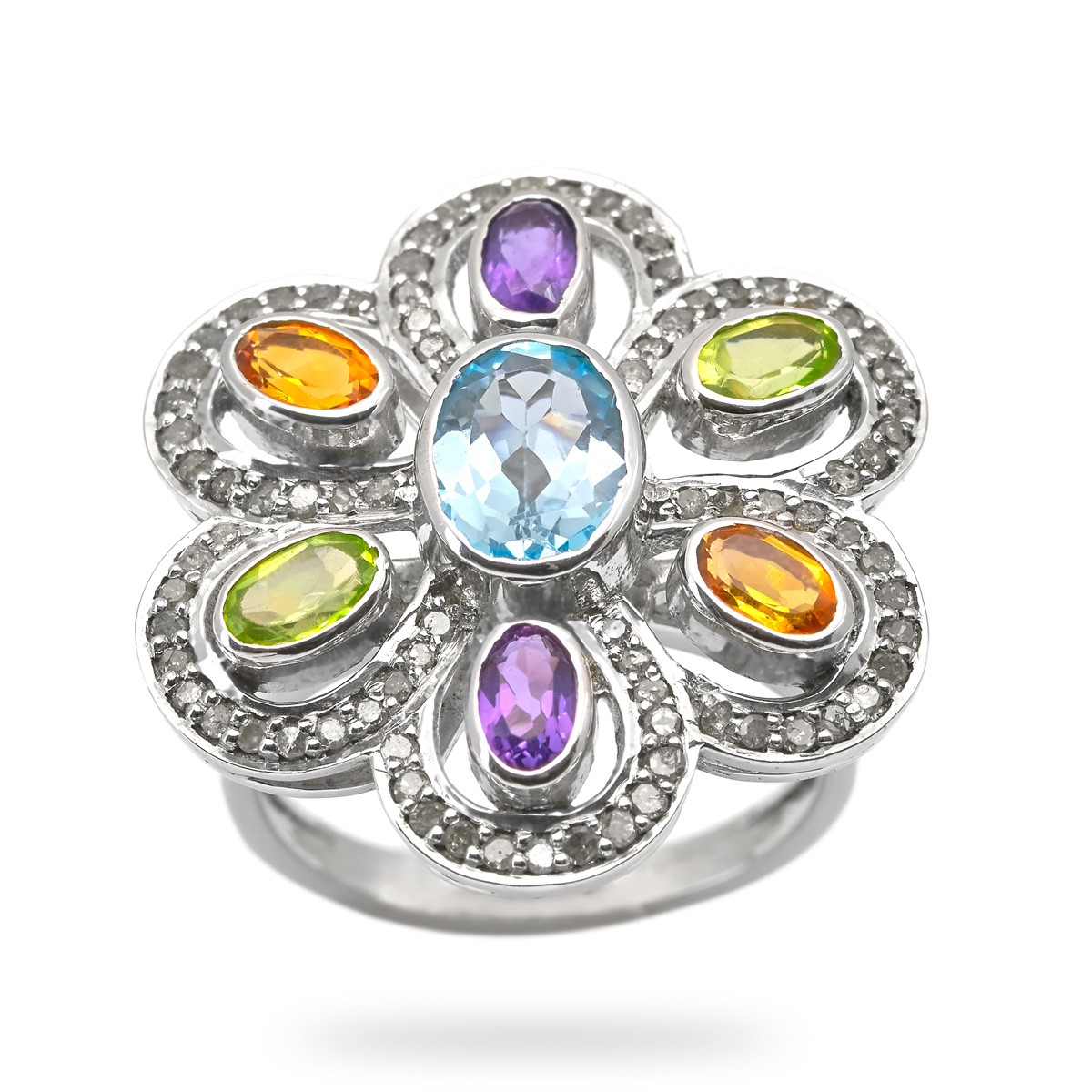 Silver Ring univers argent Sunflower