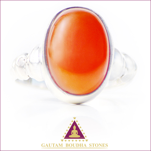 Bague en argent 925, une cornaline Bague en argent 925, une cornaline