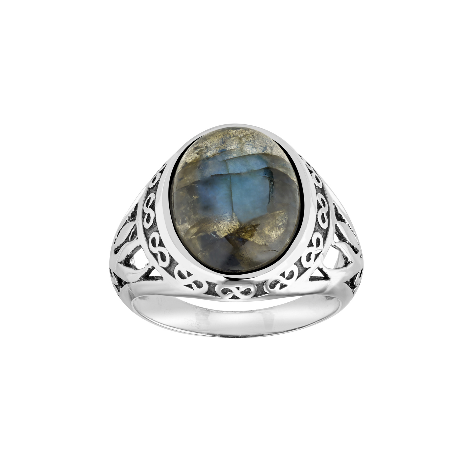 Silver Ring labradorite Apolon
