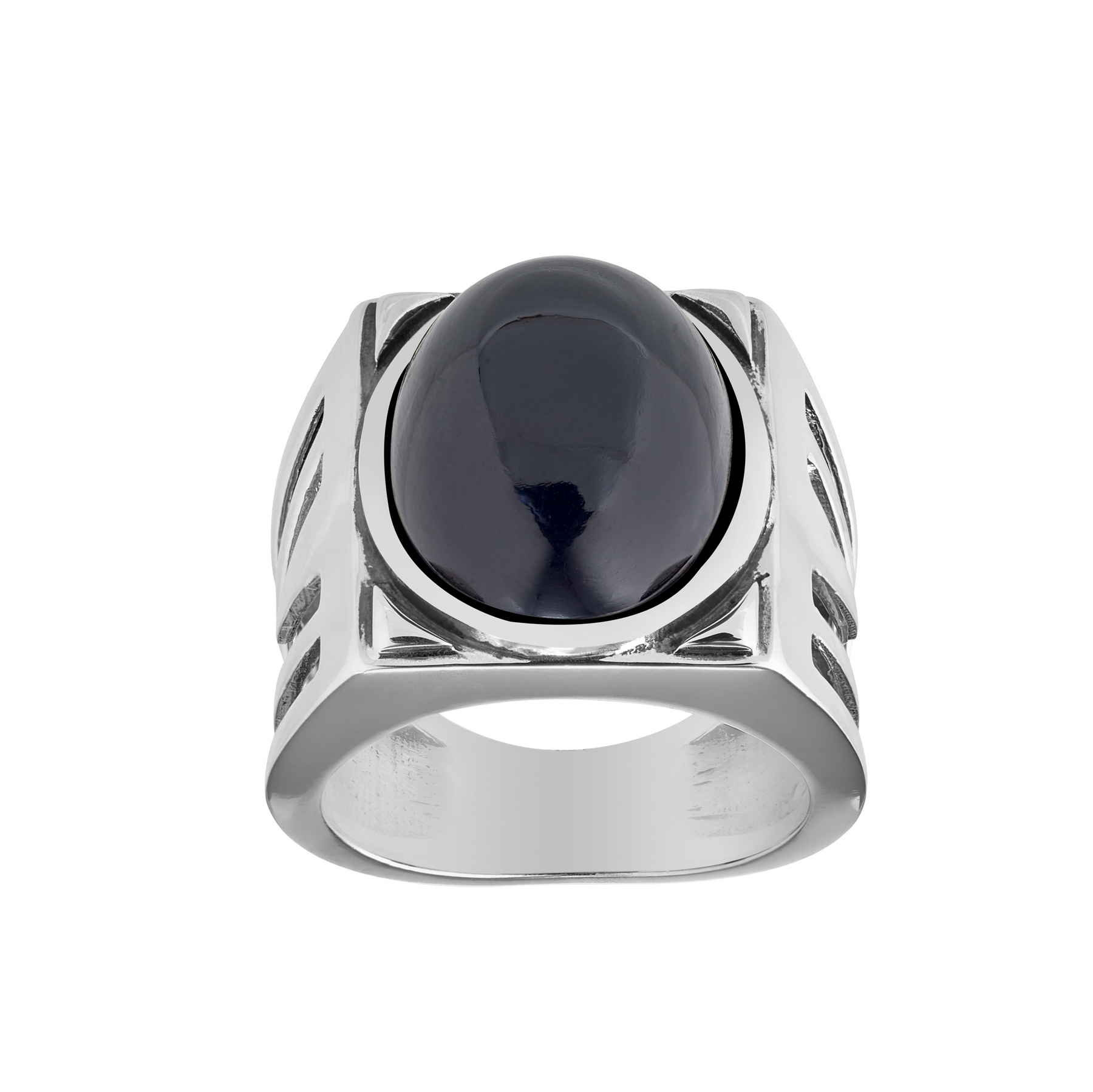 Silver Ring onyx Alexandro